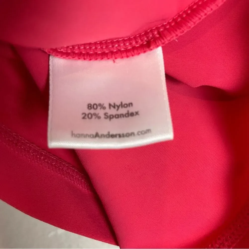 Hanna Andersson Pink Floral Printed Rash Guard 110/ 5